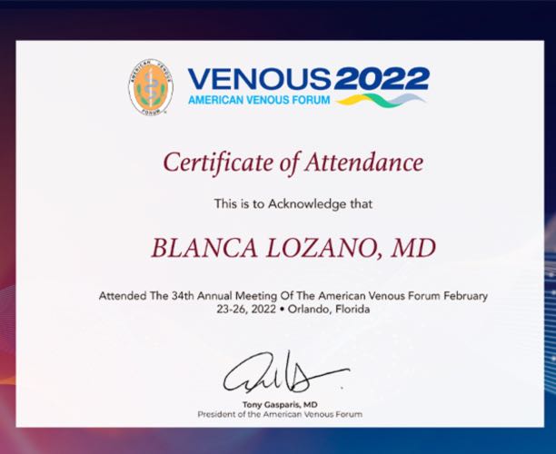 Participante del American Venous Forum (AVF)